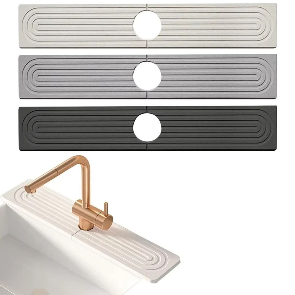 Moisture-proof Fast Drying Faucet Mat Super Absorbent Diatomite Stone Sink Tray  Bathroom Counter