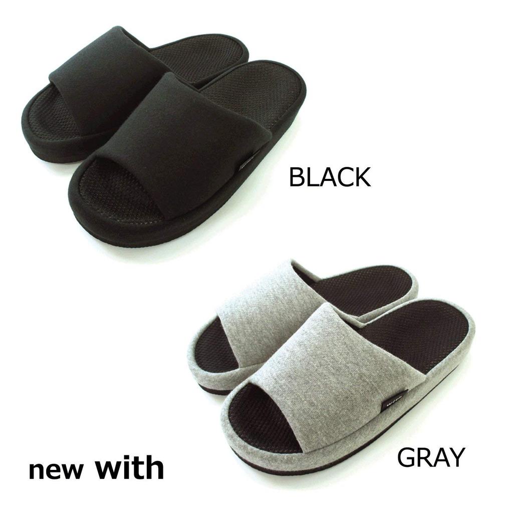 Okamura Slippers with Toe Grip Size Gray Comfort, M,