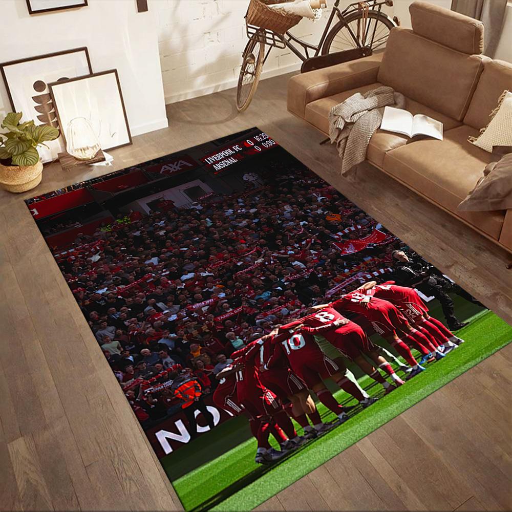 Liverpool Football Club Floor Mat Suitable For Game Room Playrooms Foyer Decorate Room Antislip Carpet Decorate Offices Wedding Party Gift