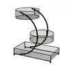 3 Tier Wire Mesh Storage Organizer Multi Purpose Cosmetic Makeup Organizer Stand for Vanity Table Countertop