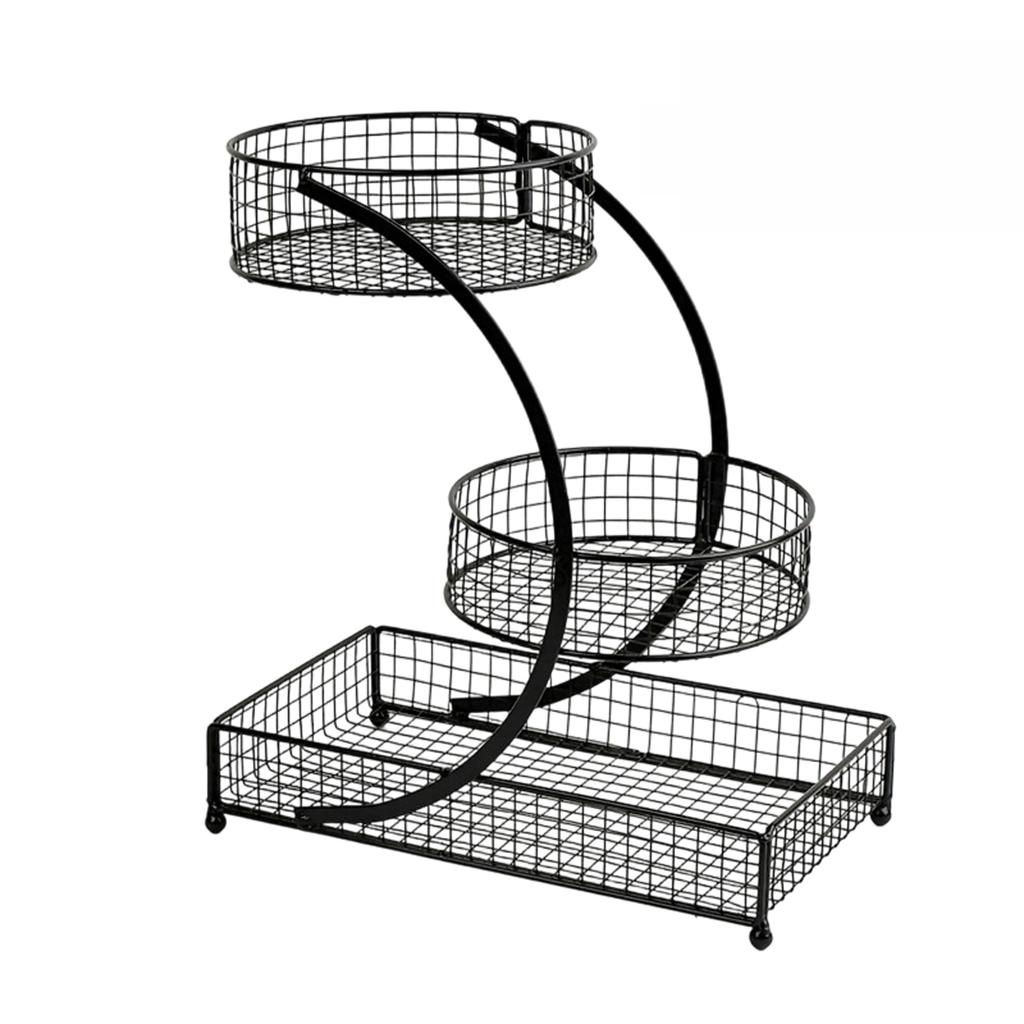 3 Tier Wire Mesh Storage Organizer Multi Purpose Cosmetic Makeup Organizer Stand for Vanity Table Countertop