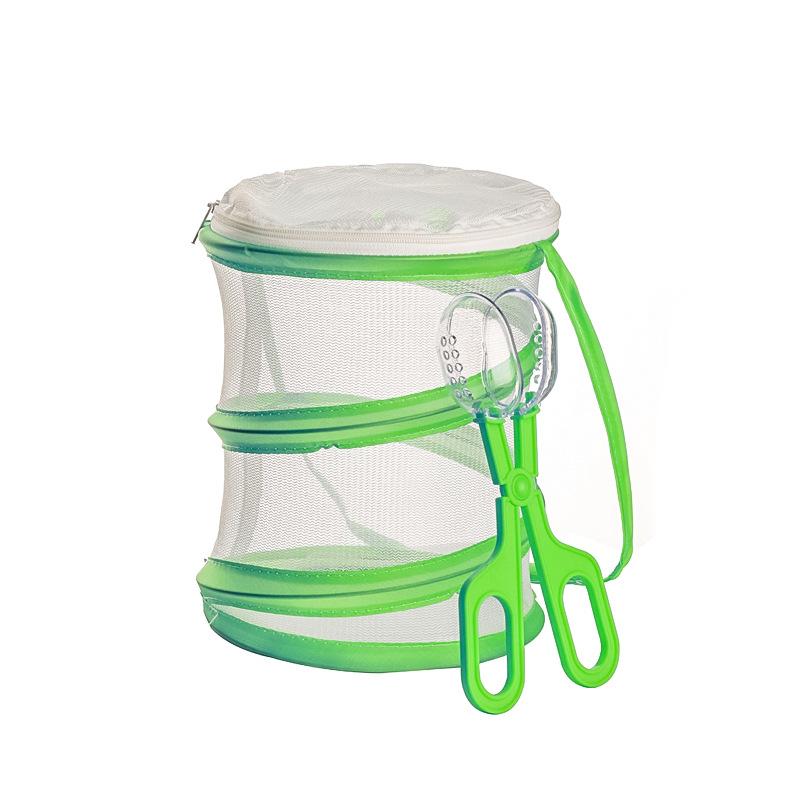 Colorful Butterfly Habitat Cage Terrarium Pop-up Clear Mesh Enclosure Butterfly Cage for Caterpillars Butterfly Habitat