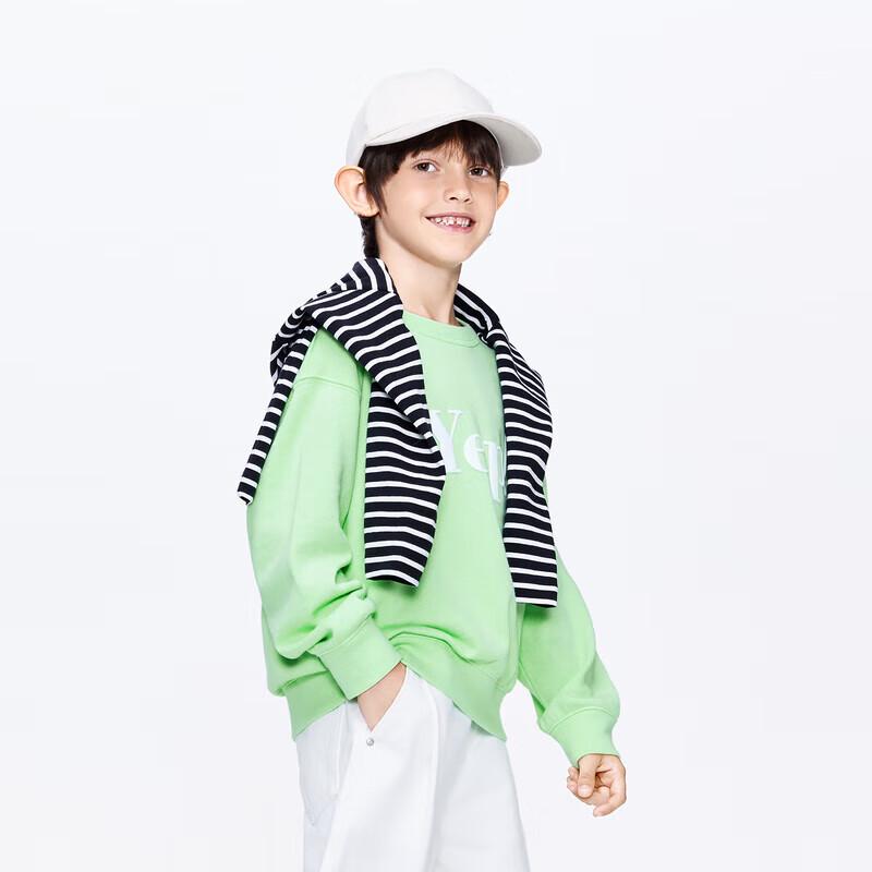 little MO&Co. Kids  Round Neck Family Sweatshirt 150