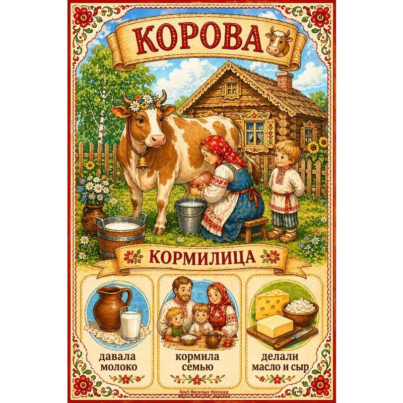 Metal Wall Poster, Agricultural Art, Decorative, 20x30cm