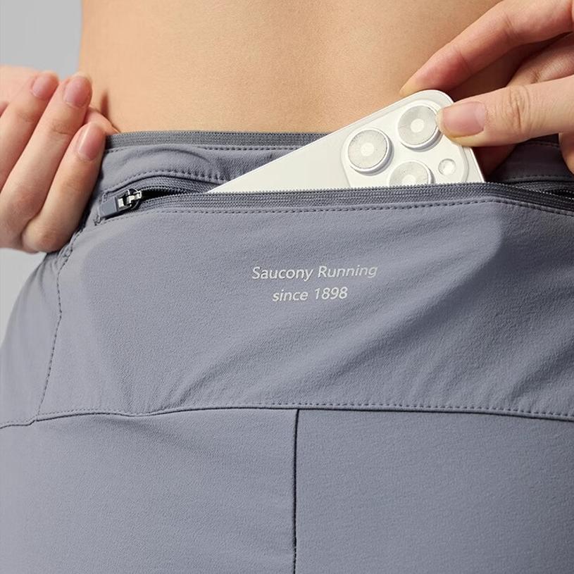 SAUCONY Lace-Up Comfortable Woven Solid Color Casual Pants Men Bottoms Lava-Gray SA1259WP02T-GR080