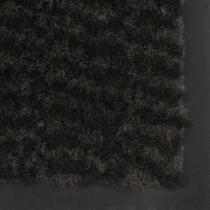 VidaXL Paillasson rectangulaire 90 x 150 cm Noir