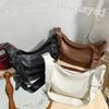 Soft leather large capacity armpit bag women's shoulder tote bag