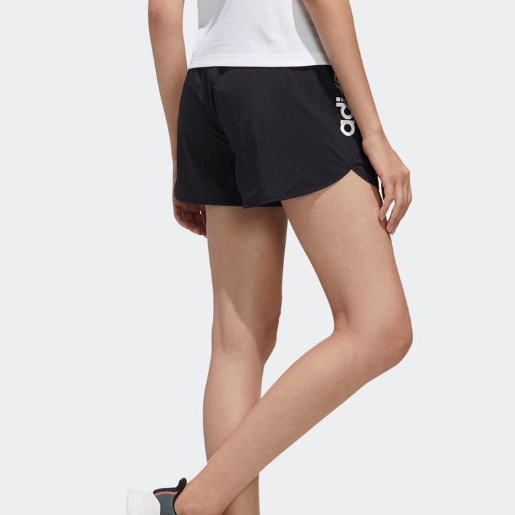 Adidas Neo Logo Color Block Striped Sports Shorts Women Shorts Black FP7461