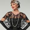 Vintage Style Sequins Tassel Shawls Embroidery Flapper Shawl  Garment Accessories