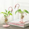 Forma Animale Flamingo Vaso da Fiori Caratteristico Carino Accessorio Decorazione Matrimonio Natale Pianta da Tavolo Bonsai Vaso
