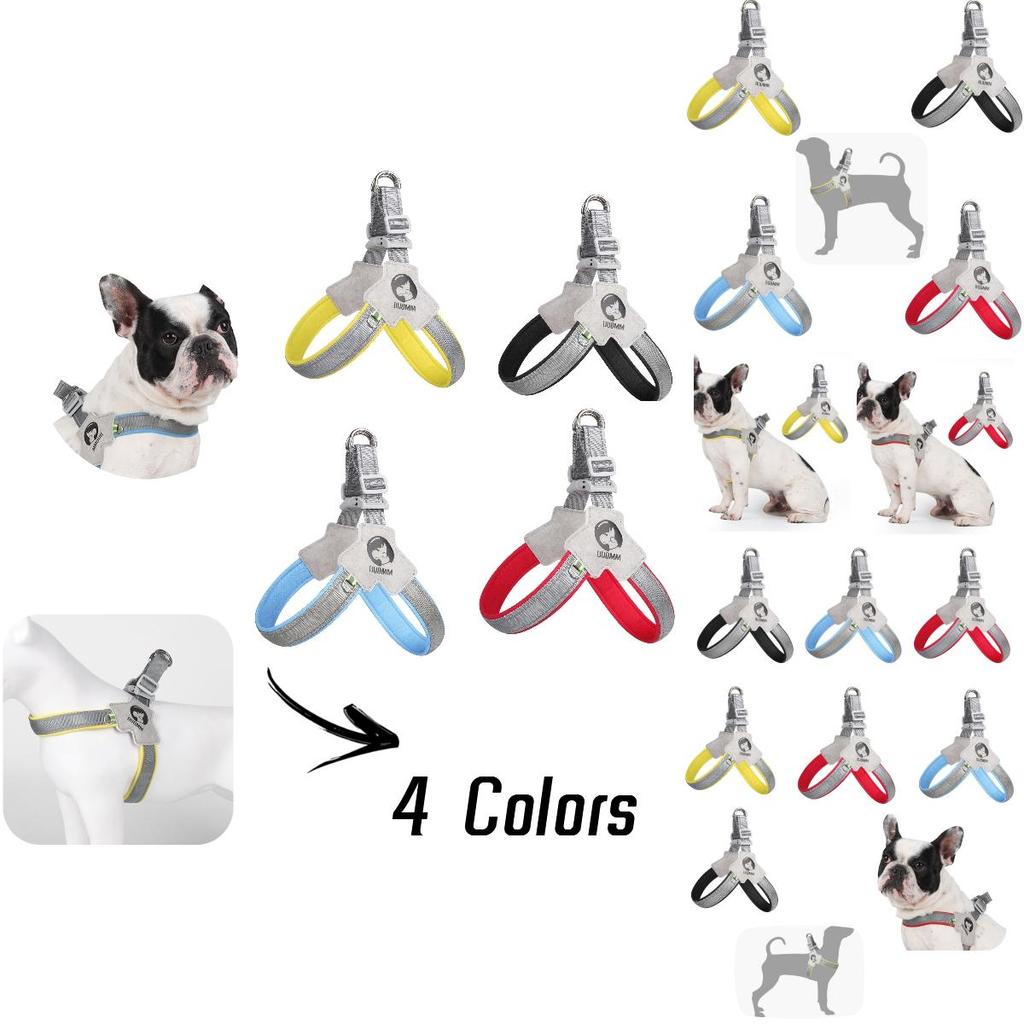 Breathable And Reflective Dog Harness With Saddle Shape