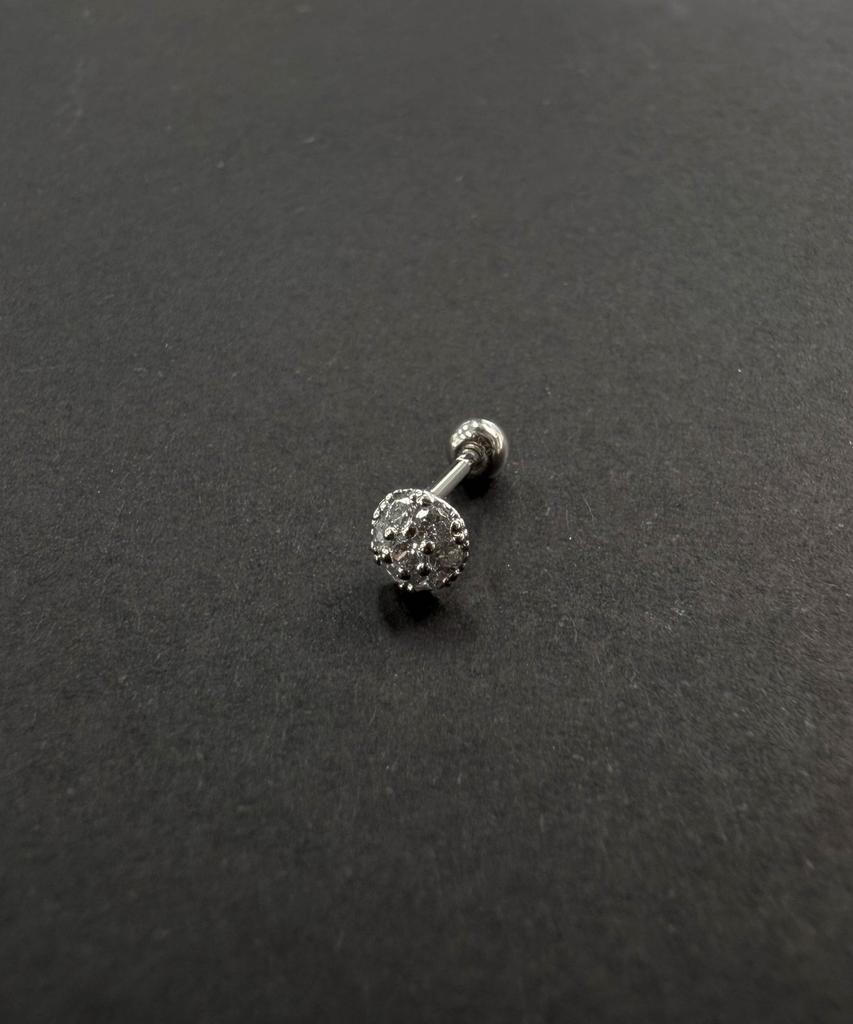 Baradu 925 Round Dome Piercing (Single)