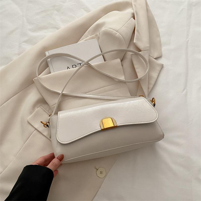 Underarm Bag Women 2025 New Trendy Popular Maillard Shoulder Bag Literary Texture Simple Commuter Small Square Bag