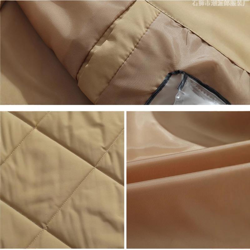 Baseball collar irregular cotton-padded clothes winter men's new thermal cotton-padded jacket casual fashion jacket men's rhombus plaid