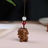Cute Sheep Goat Shape Charm Diy Making Accessories Jewelry Findings Keychain Components Wood Car Keyring Sandalwood Keychains