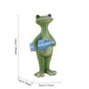 Tiermodell Harz Urlaubs Frosch Statue Lustiger Niedlicher Stil Surfende Frosch Statue Handgefertigte Tierskulptur Schreibtisch
