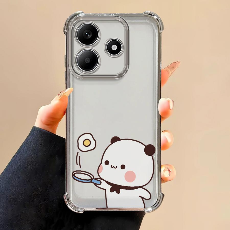 

Чехол для Redmi Note 14 Pro Plus 9 Pro 11s 11 A3 A5 12 Note 13 K80 13C 10 Lite Чехол для телефона Смешная пара Медведей Парный Redmi A3