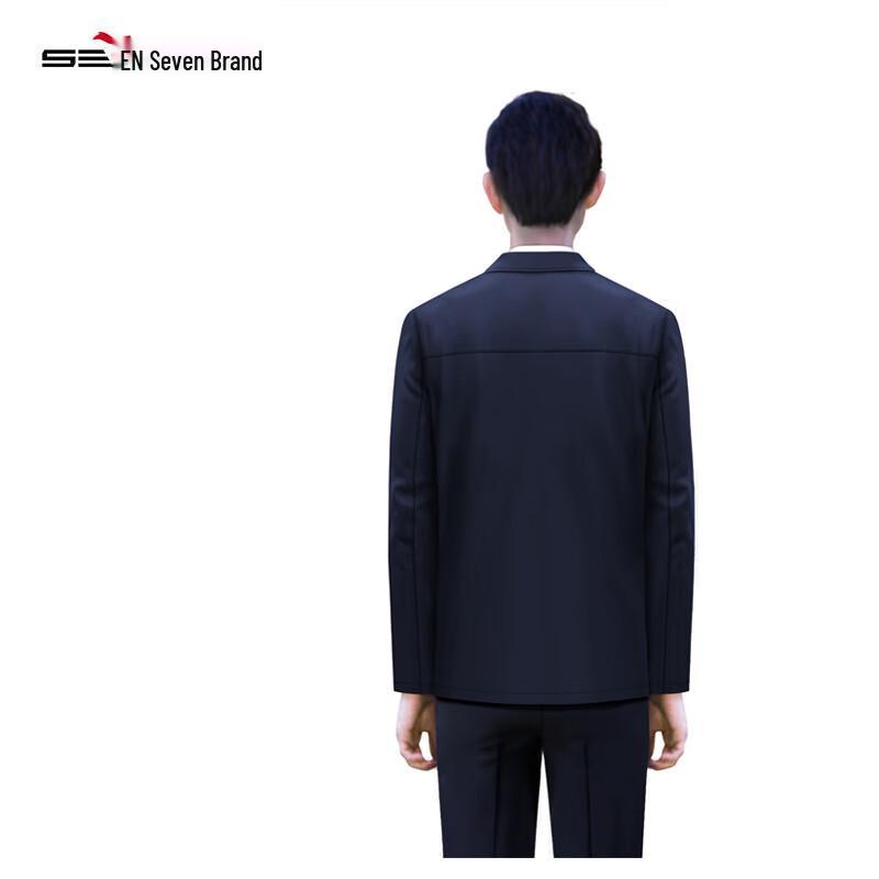 SEVEN Men's Short Wool Blend Business Casual Coat