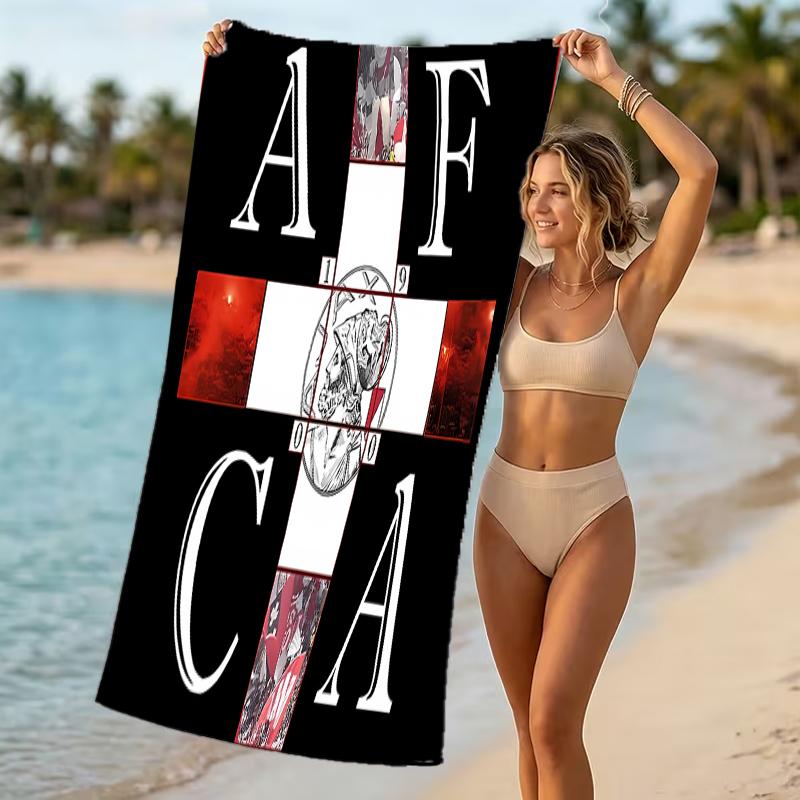 Beach Towel with AFC Ajax Pattern - soft,absorbent,machine washable Lightweight&Modern,swimming,Travel Essentials