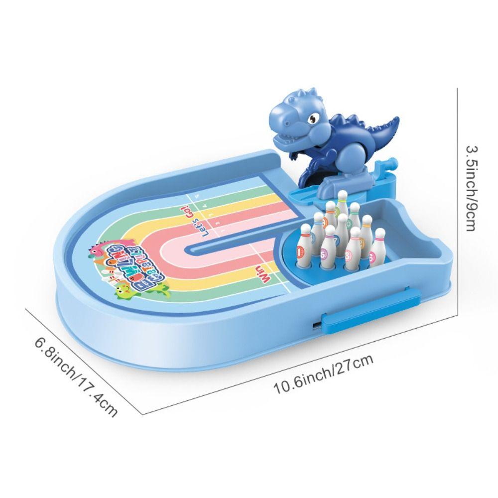 Bounce Dinosaur Bowling Toy ABS Table Top Bowling Game  Birthday Party Decor