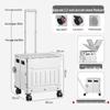Portable Stair-Climbing Trolley: Folding Cart for Groceries, Camping, and Outdoor Use