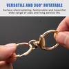 1PCS Double O Pening Swivel Keychain Clips Round Spring Clasp Hooks Snap Rings For Lanyards Crafts Camping Hiking Gift