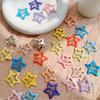 10pcs/30pcs Cute Hollow Star Hair Clips Vibrant Colorful Snap Design Perfect for Styling and Makeup Ideal ' Gift Holiday Gift