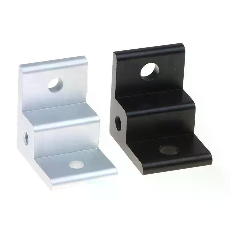 Aluminum Profile Corner Code Anchor Wheel Connector Right-angle Extrusion Foot Pad Mounting Bracket For 20/30/40 Alu Profiles