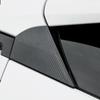 N61R-Car Carbon Fiber Color Rear Window Spoiler Triple-Cornered Cover For Toyota C-HR CHR 2016-2018