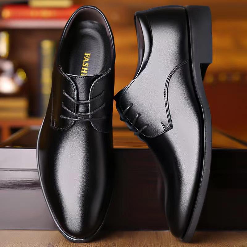 Men's Shoes Black Leather Formal Shoes for Men Oxfords Male Wedding Party Office Business Shoe Man Plus Size