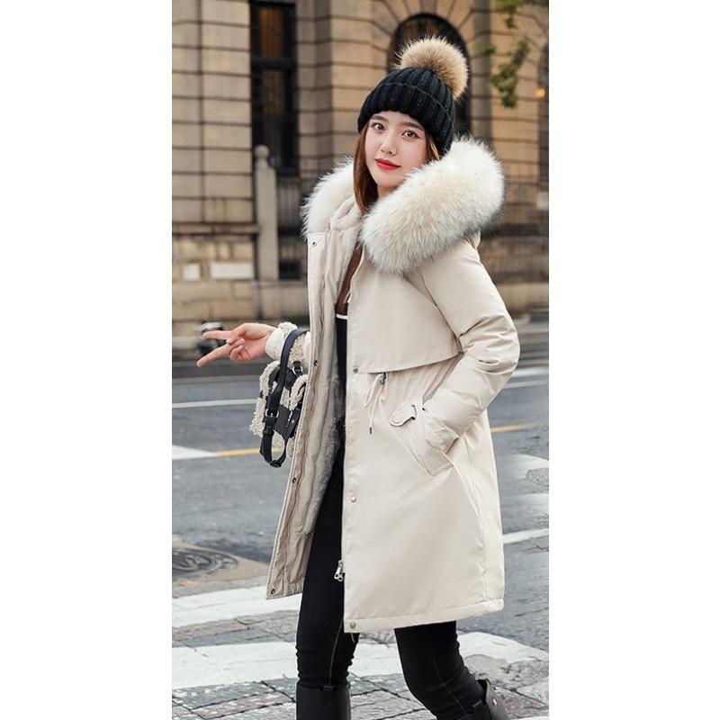 Cotton Jacket for Women Mid-length Thickened Winter Park Jacket