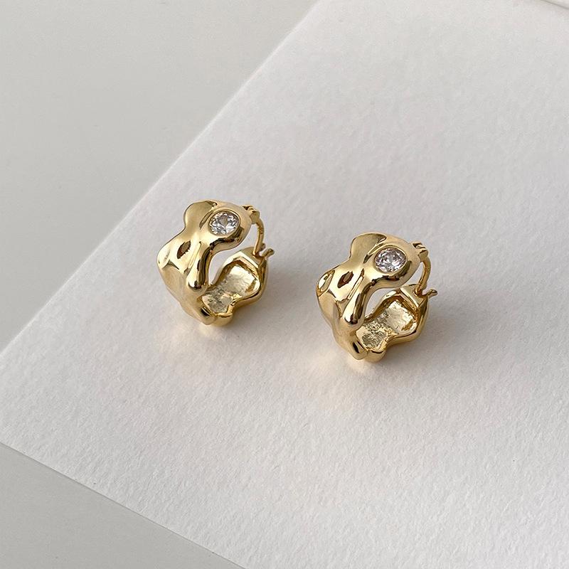 

Нестандартная пряжка для ушей Простые модные серьги-клипсы Ins для женщин