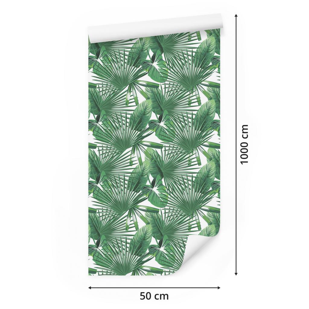 Leaves wallpaper for living room and bedroom 50x1000
