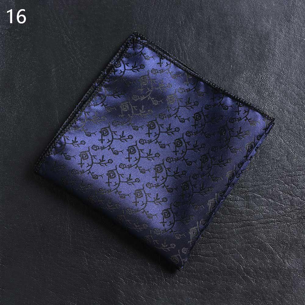 Fashion Paisley Pocket square embroidery Hankies Chest Towel Men handkerchief