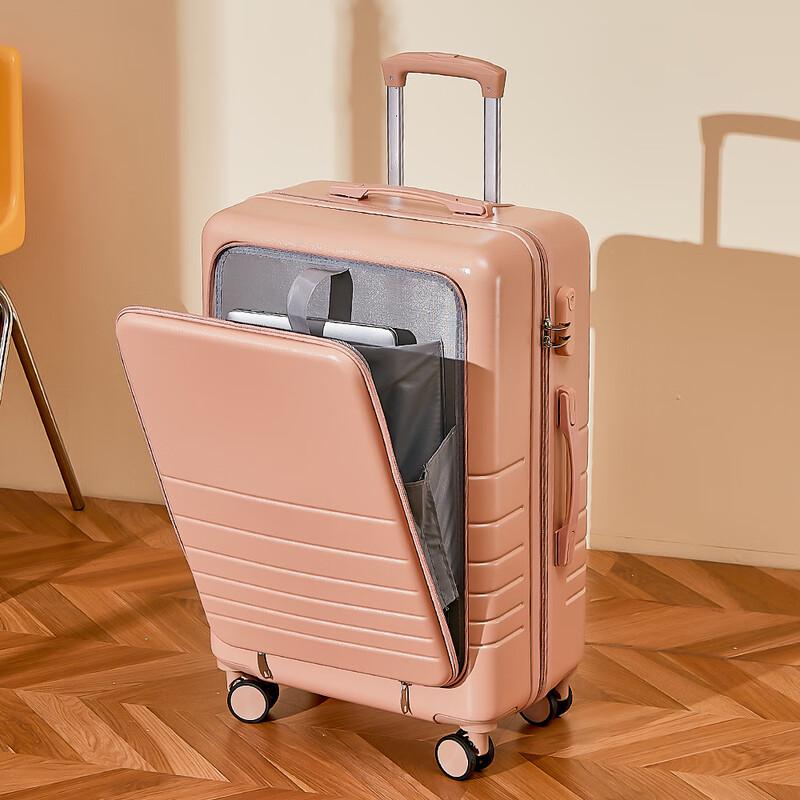 OEING Spinner Luggage with Front Opening 24