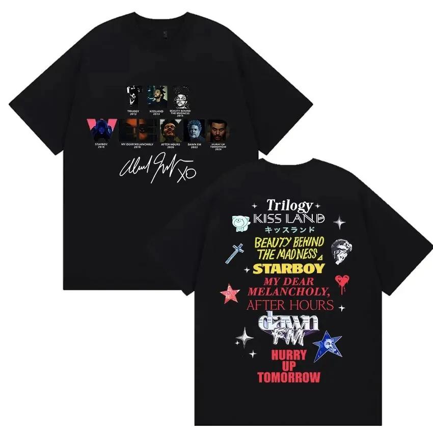 

Rap Singer The Weeknd Hurry Up Tomorrow Tour Graphic Tshirt Popular Hiphop Loose 100 Cotton Tshirt Unisex Streetwear Top 4XL