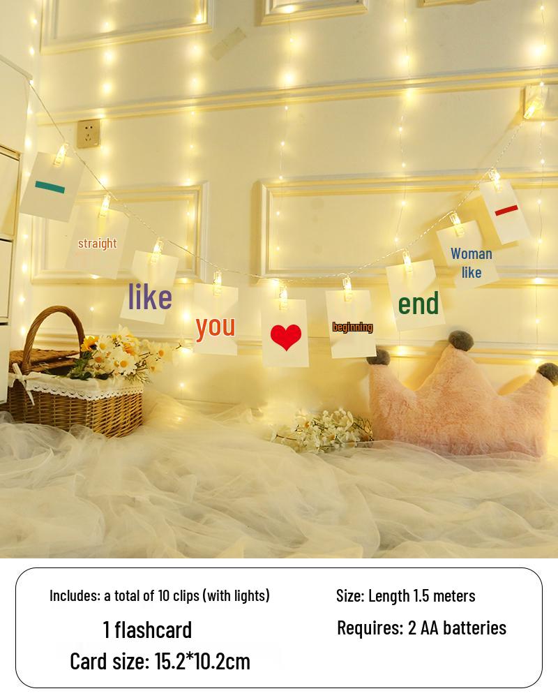 First Birthday Fairy Lights Decor: Photo Wall, Bunting, and Decorative Lights for a Happy Party