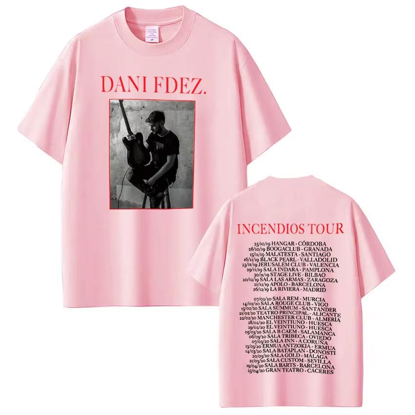 

Rapper Dani Fernandez Tour Graphic Tshirt Men Women Fashion Hiphop pure Cotton T Shirts Shortsleeved Casual Harajuku Top L