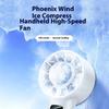 Multifuntional Digital Display Fan Efficient Cooling Fan 5200mAh Quiet Powerful Fan Plastic Texture for Outdoor Travel