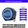 High-Precision Self-Locking 10m Measuring Tape, Drop-Resistant Woodworking Tool with Rubber Grip and 5m Stainless Steel Case