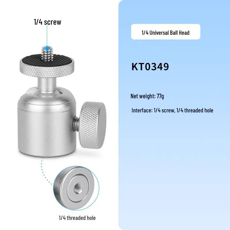 Universal Aluminum Alloy Ball Head Tripod Mount for Streaming & Photography