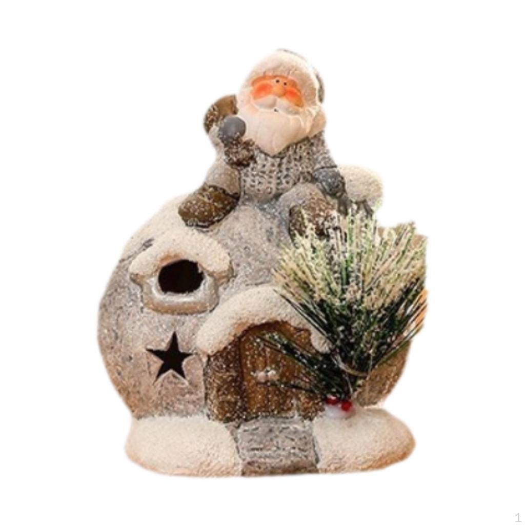 Christmas Figurine Decoration Home Decor Party Table Centerpieces Prop Collection Lighted