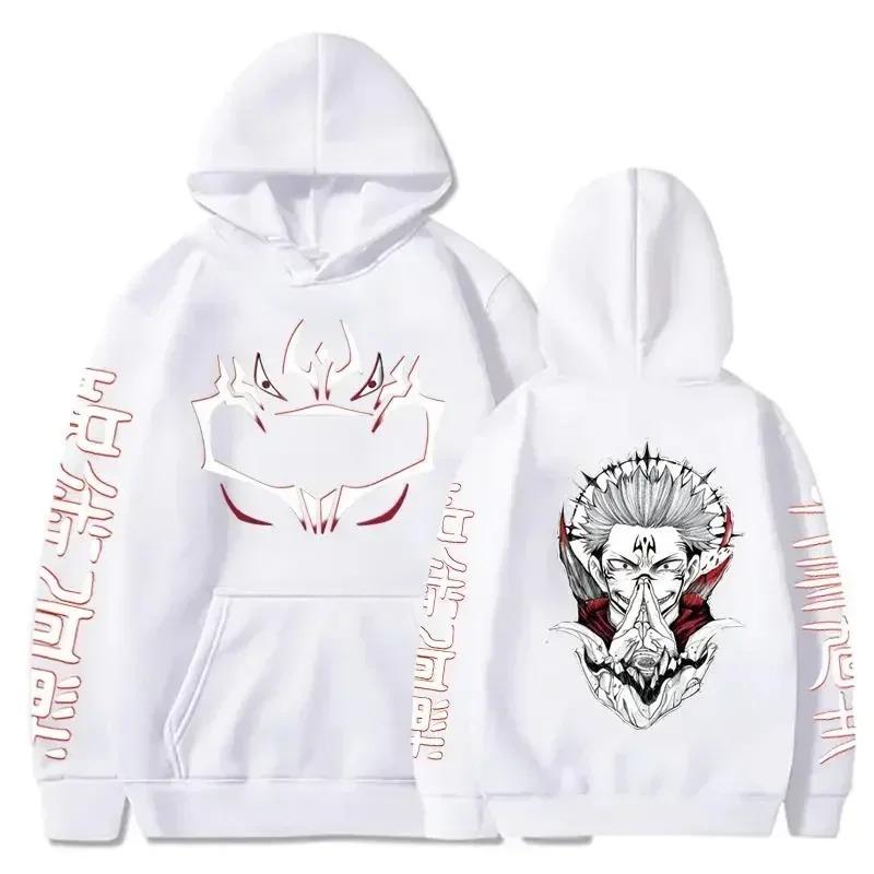 Funny Jujutsu Kaisen Long Sleeve Casual Hoodies Anime Ryomen Sukuna Printed Men Women Fashion Harajuku Sweatshirt Clothes