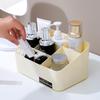 Minimalist Desktop Makeup Storage Box with Drawers for Cosmetics and Remote Control
