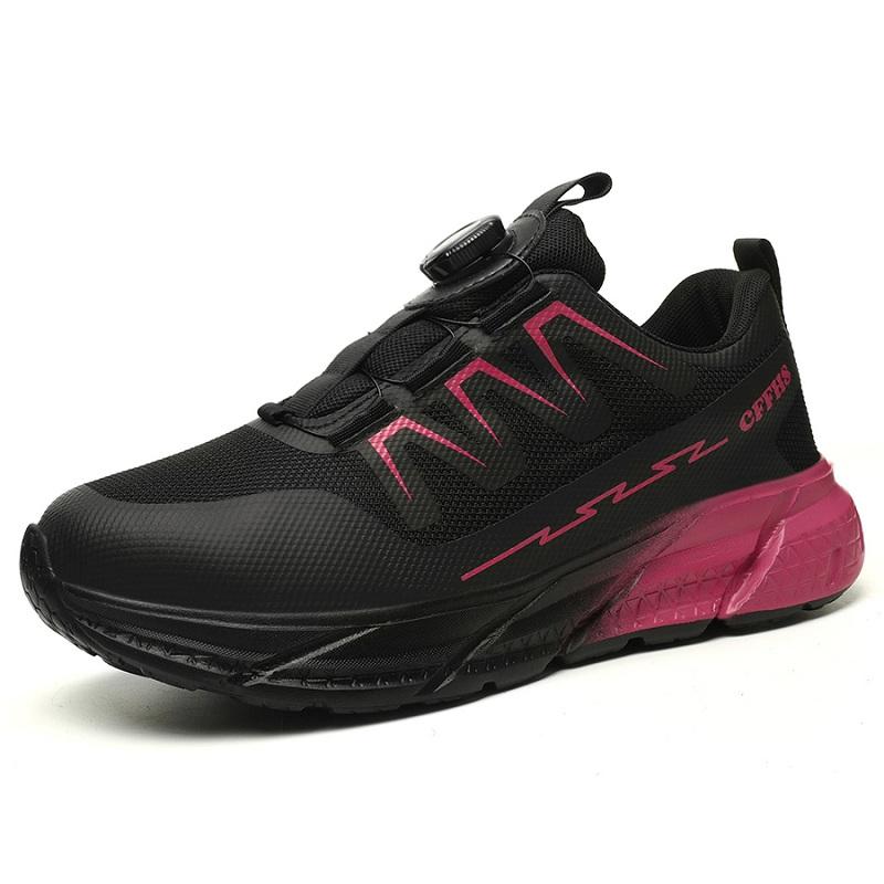 Drehknöpfe Arbeitsschuhe für Damen Herren Stahlkappenschuhe Durchstichsicher Damen Arbeitssneaker Leichte Schutzschuhe
