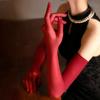 Women Man Long Stretch Gloves Pole Dancing Cosplay Stage Performance Sexy Lace Transparent Seamless Tight Stocking Gloves