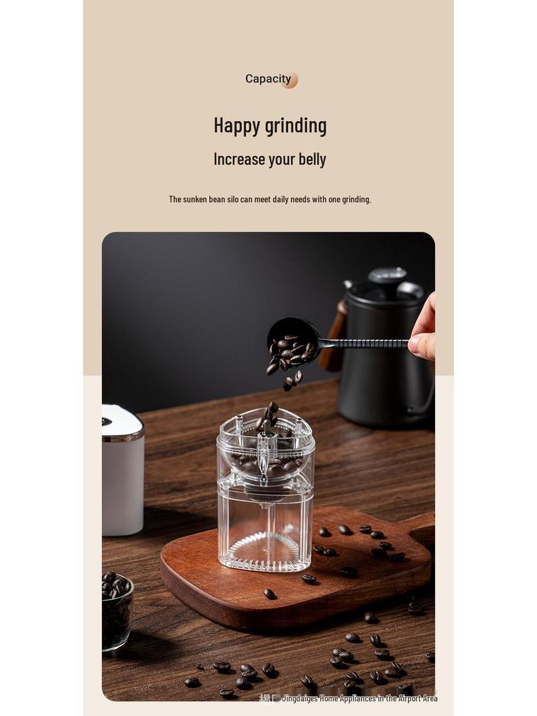 Portable USB Rechargeable Coffee Grinder for Office & Home