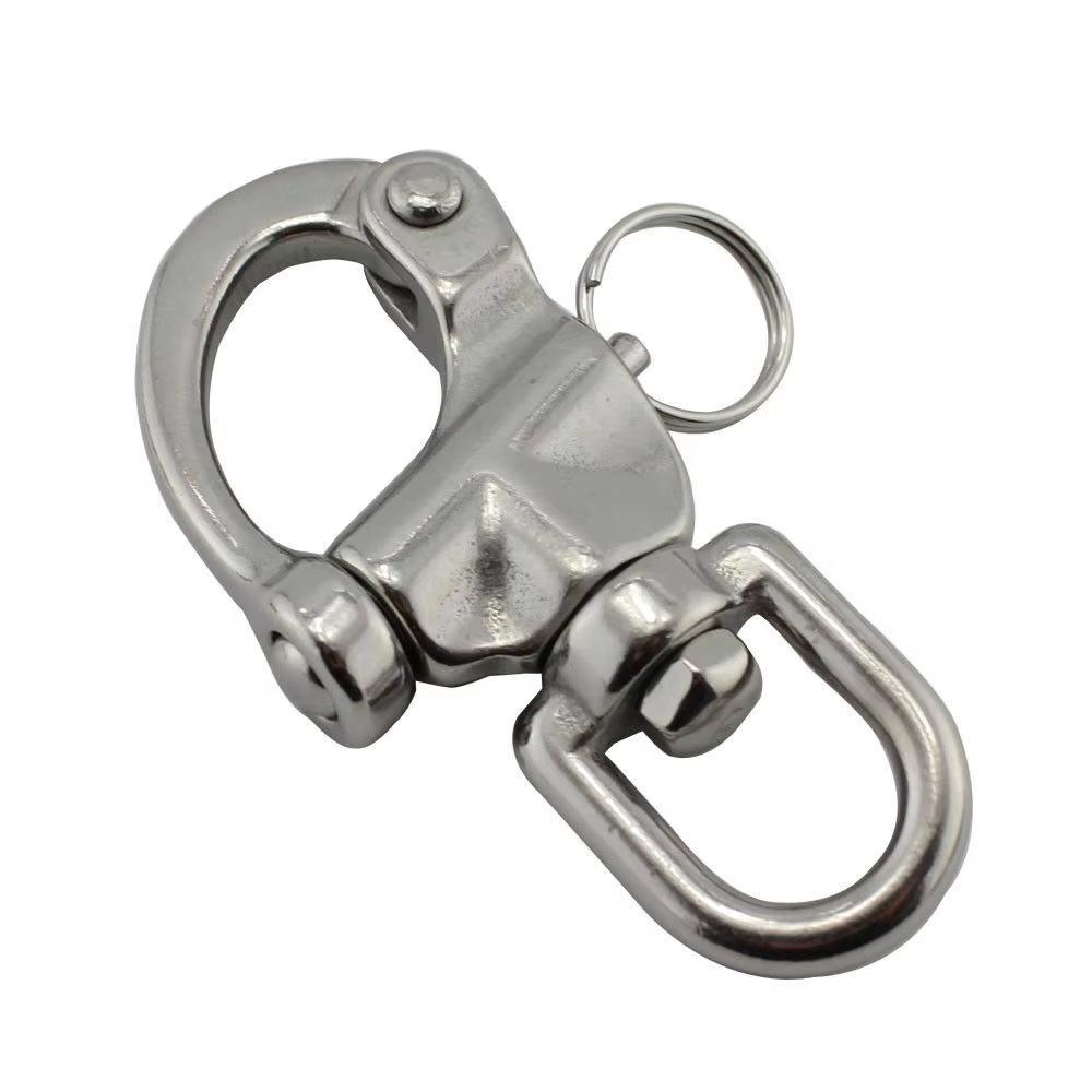 ISURE MARINE Swivel Snap Shackle Quick Release Bail Rigging Sailing Stainless Steel 2-3/4 1PCS