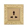 Luxury Vintage Push Button Switch 1/2/3/Gang 2Way,EU France Standard Copper Wall socket,Universal Light Home Switch Power Outlet