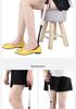 Adjustable Retractable Shoehorn with Long Handle for Elderly, Pregnant Women, and Easy Use